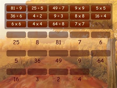 Double facts - multiplication/division 