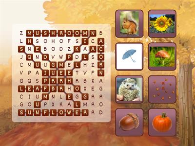 Autumn wordsearch