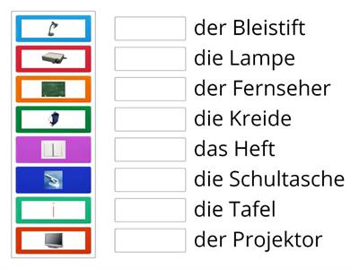 Lektion 6: Sachen im Klassenzimmer