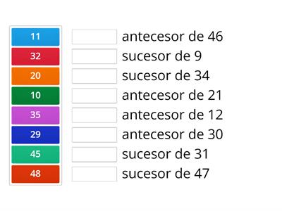 Antecesor y sucesor