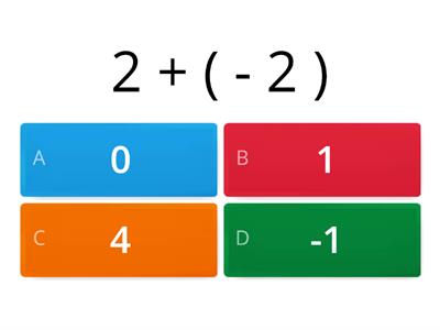 7 G Add and subtract integers Activity