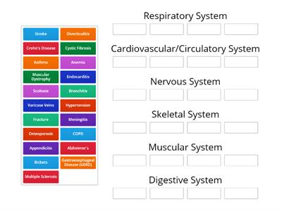 Conditions/Diseases - Human Body