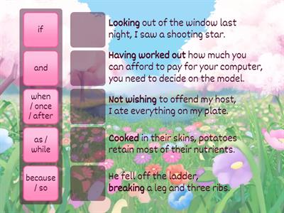 Participle clauses (CAE/C1)