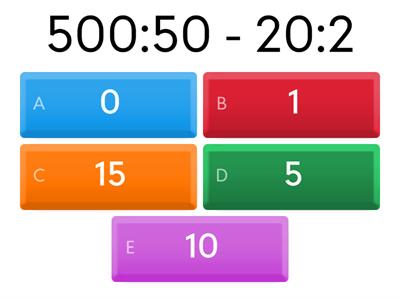 Деление  круглых чисел. Порядок действий