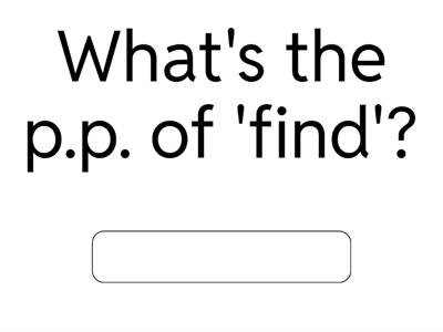 past and past participle