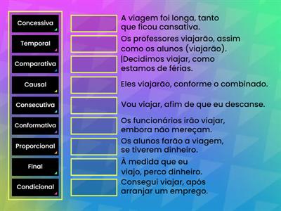 Orações subordinadas adverbiais 