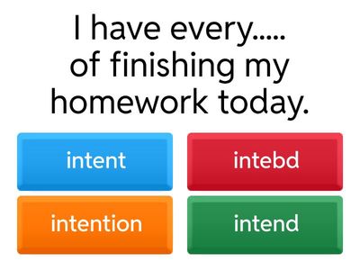 Vocabulary and Grammar Quiz