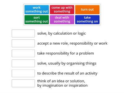 B2 phrasal verbs - in the office, part 1