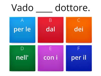  Preposizioni articolate 