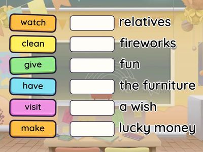 Hoạt động 2: Ghép từ với danh từ