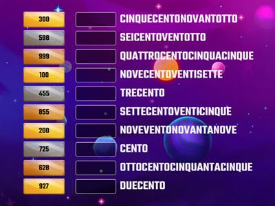 NUMERI (DA 100 A 999)