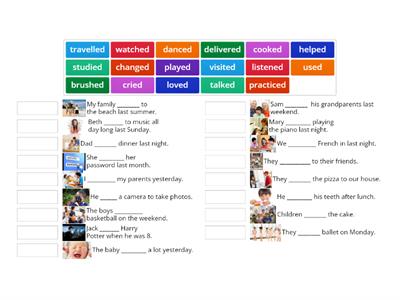 Simple Past regular verbs