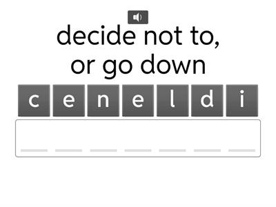 19. with definition clues