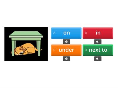 Kid's Box 1. U03 - Prepositions of place