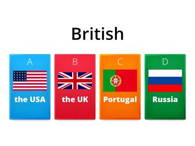 Countries and Nationalities 1