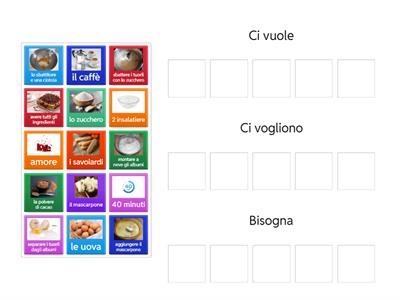 Volerci, bisogna - Per fare il tiramisù.