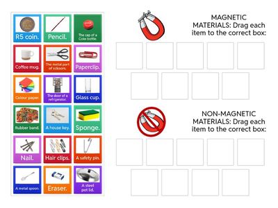MAGNETIC vs. NON-MAGNETIC MATERIALS