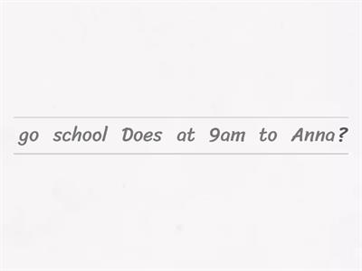 Word order in questions