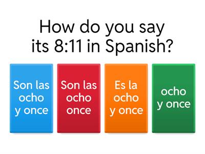 Spanish Questions