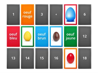Les oeufs de Pâques