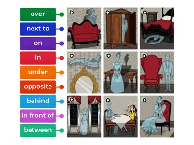 NEF 4th edition Elementary 8C VOCABULARY prepositions: place