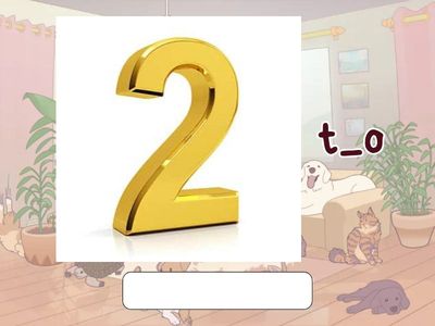 Numbers 1-12, writing