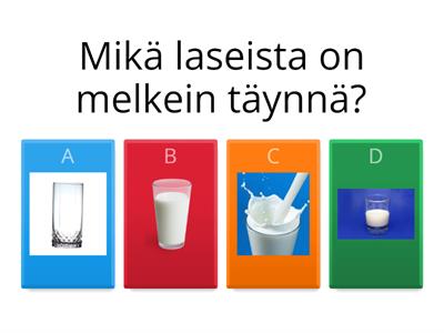 Käsiteharjoituksia1 (muut paitsi, ei vielä, melkein, tyhjä, täynnä, kokonainen, puolikas)