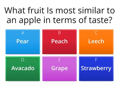 Fruit Quiz