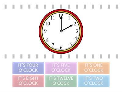  TELLING THE TIME o´clock