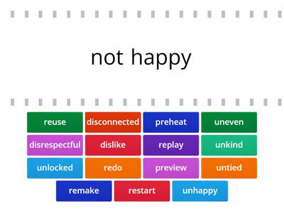 AR Prefixes - un, re, dis, pre