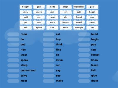 Past Verbs Headway beginner