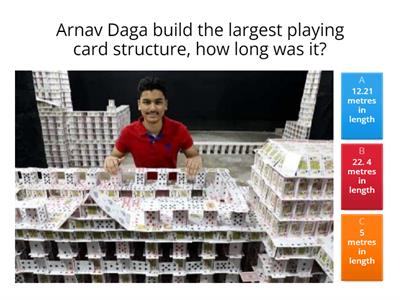 Guinness World Record- Largest Playing Card Structure