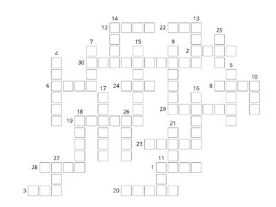 Irregular Past Simple Verbs Crossword