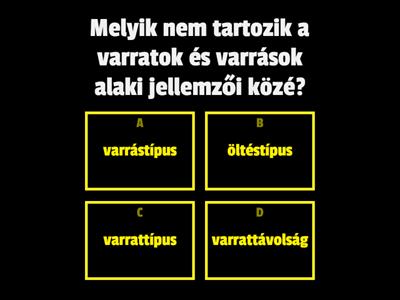 Varrástechnológiai alapismeretek