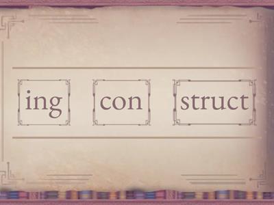 Latin root "struct"