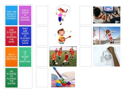 MATCH I'M GOOD AT .... 