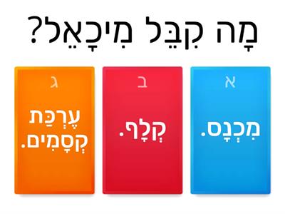 חידון- "מיכאל הקוסם"