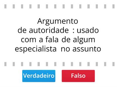 7º ano - Tipos de argumentos