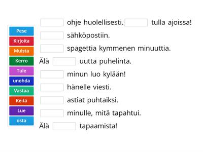 Käskymuoto eli imperatiivi