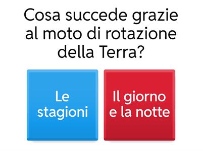 MOTO DI ROTAZIONE E RIVOLUZIONE DELLA TERRA 