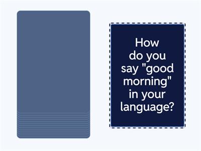 Getting to know other languages 