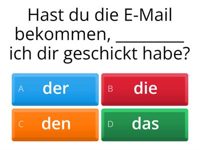 A2 Relativsätze im Akkusativ