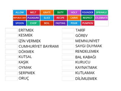 10th Grade unıt 7 Vocabulary