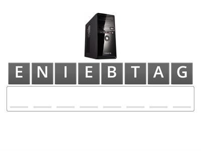 Anagramas - Partes do computador - 1º ano