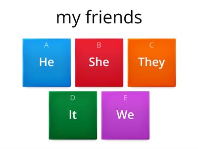 He, she, it, you , we