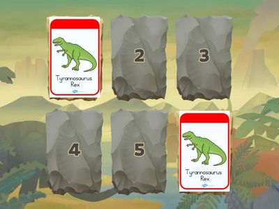 Dino-Mole Matching Game
