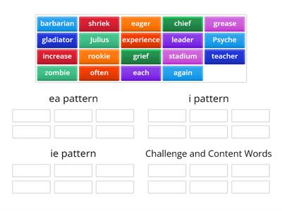 Unit 4 Spelling words /ee/