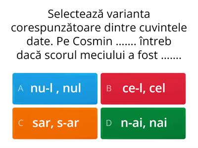 RECAPITULARE FINALĂ CLASA A - IV-A  - LIMBA ROMÂNĂ