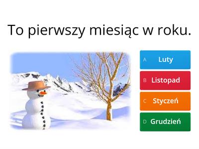 Sprawdź się! Dni tygodnia, miesiące, pory roku.