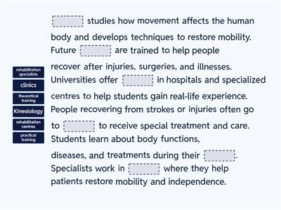 1. Ex. 3. TRAINING OF REHABILITATION SPECIALIST